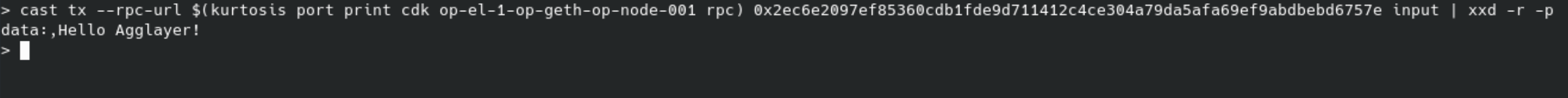 Kurtosis service output